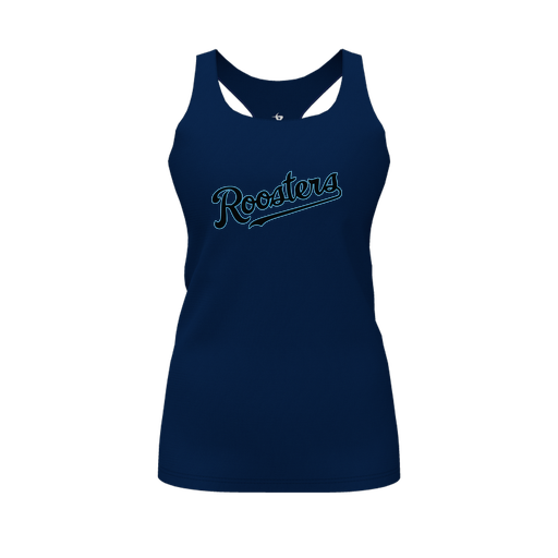 [FT0TRBNV-FYS-LOGO2] Decker Racerback Tank Top (Female Youth S, Navy, Logo 2)