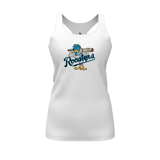 [FT0TRBWH-FYS-LOGO1] Decker Racerback Tank Top (Female Youth S, White, Logo 1)
