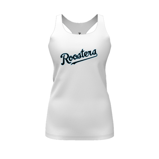 [FT0TRBWH-FYS-LOGO2] Decker Racerback Tank Top (Female Youth S, White, Logo 2)