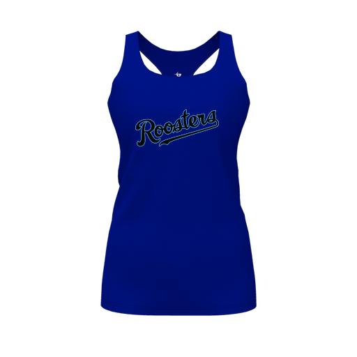 [FT0TRBRY-FYS-LOGO2] Decker Racerback Tank Top (Female Youth S, Royal, Logo 2)