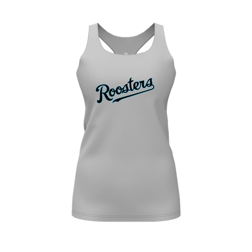 [FT0TRBGY-FYS-LOGO2] Decker Racerback Tank Top (Female Youth S, Gray, Logo 2)