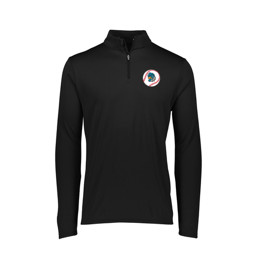 [FTLQFLBK-FAXS-LOGO3] Decker Women's Flex-Lite 1/4 Zip Shirt (Female Adult XS, Black, Logo 3)