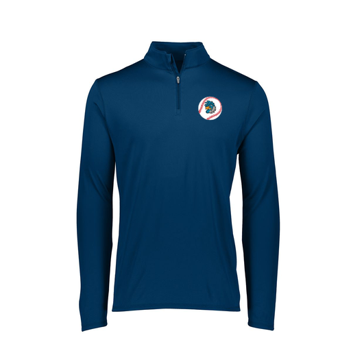 [FTLQFLNV-FAXS-LOGO3] Decker Women's Flex-Lite 1/4 Zip Shirt (Female Adult XS, Navy, Logo 3)
