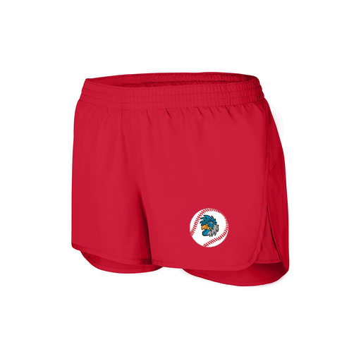 [2430.040.XS-LOGO3] Women's Performance Shorts (Female Adult XS, Red, Logo 3)