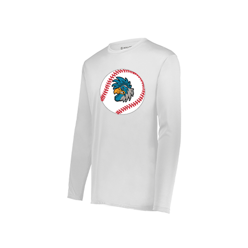 [222822.005.XS-LOGO3] Men's LS Smooth Sport Shirt (Adult XS, White, Logo 3)
