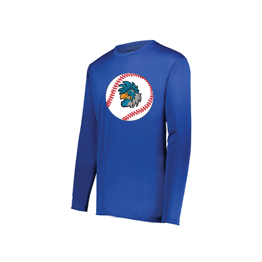 [222822.060.XS-LOGO3] Men's LS Smooth Sport Shirt (Adult XS, Royal, Logo 3)