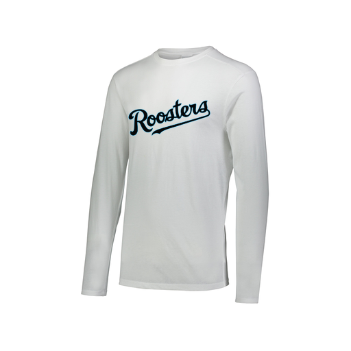 [FTLCUBWH-AXS-LOGO2] Decker Men's Tri-Blend T-Shirt - Long Sleeve (Adult XS, White, Logo 2)