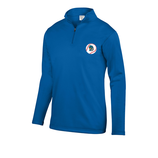 [FOLQFFRY-AS-LOGO3] Decker Men's FlexFleece 1/4 Zip (Adult S, Royal, Logo 3)