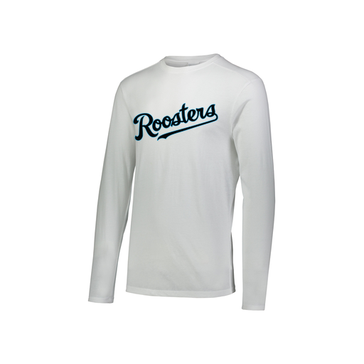 [FTLCUBWH-YS-LOGO2] Decker Youth Tri-Blend T-Shirt - Long Sleeve (Youth S, White, Logo 2)