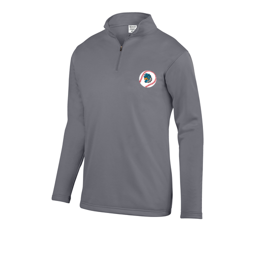 [FOLQFFGY-YS-LOGO3] Decker Youth FlexFleece 1/4 Zip (Youth S, Gray, Logo 3)